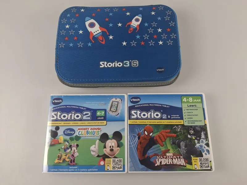 Vtech Storio 3S + 2 jeux + couverture rigide et souple