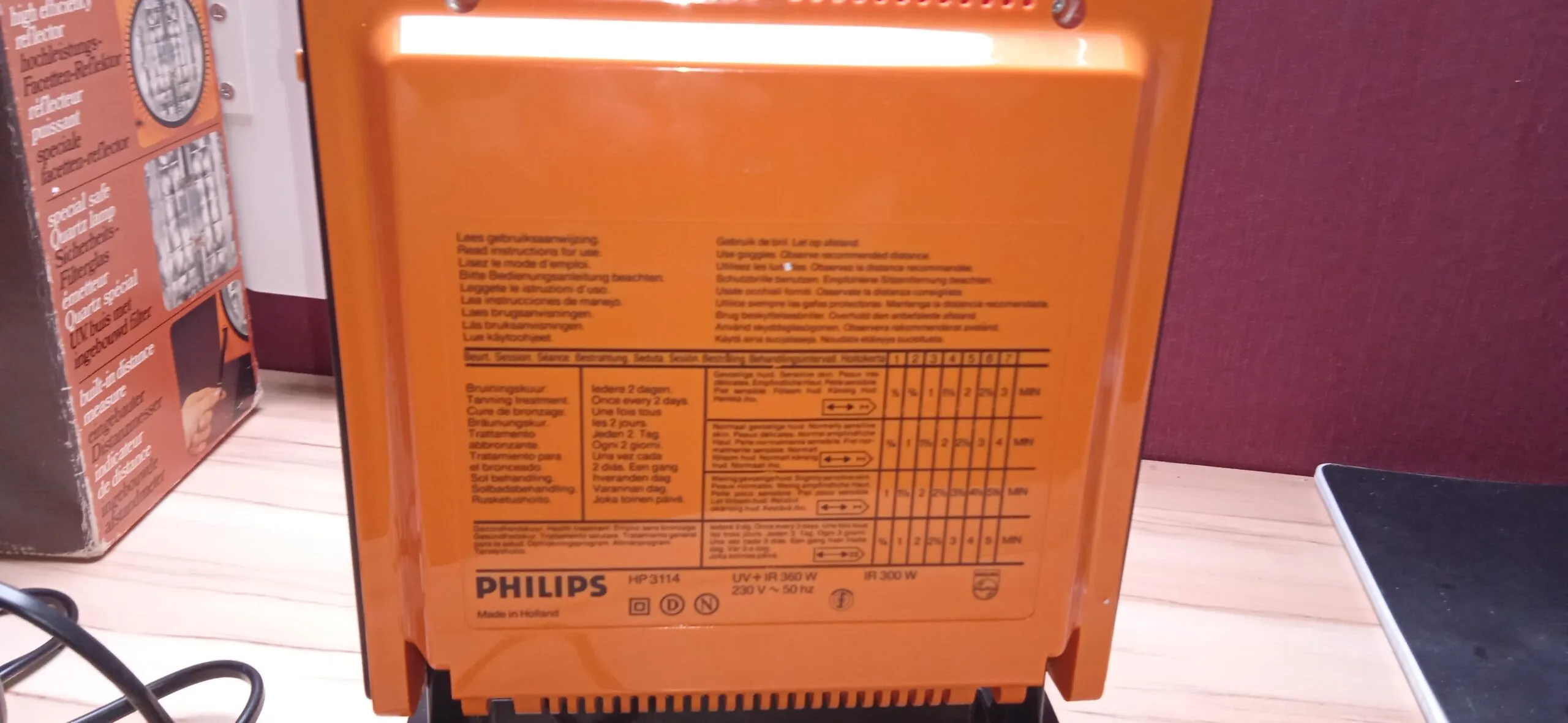 Philips Ultraphill Special HP3114 + emballage d’origine + manuel