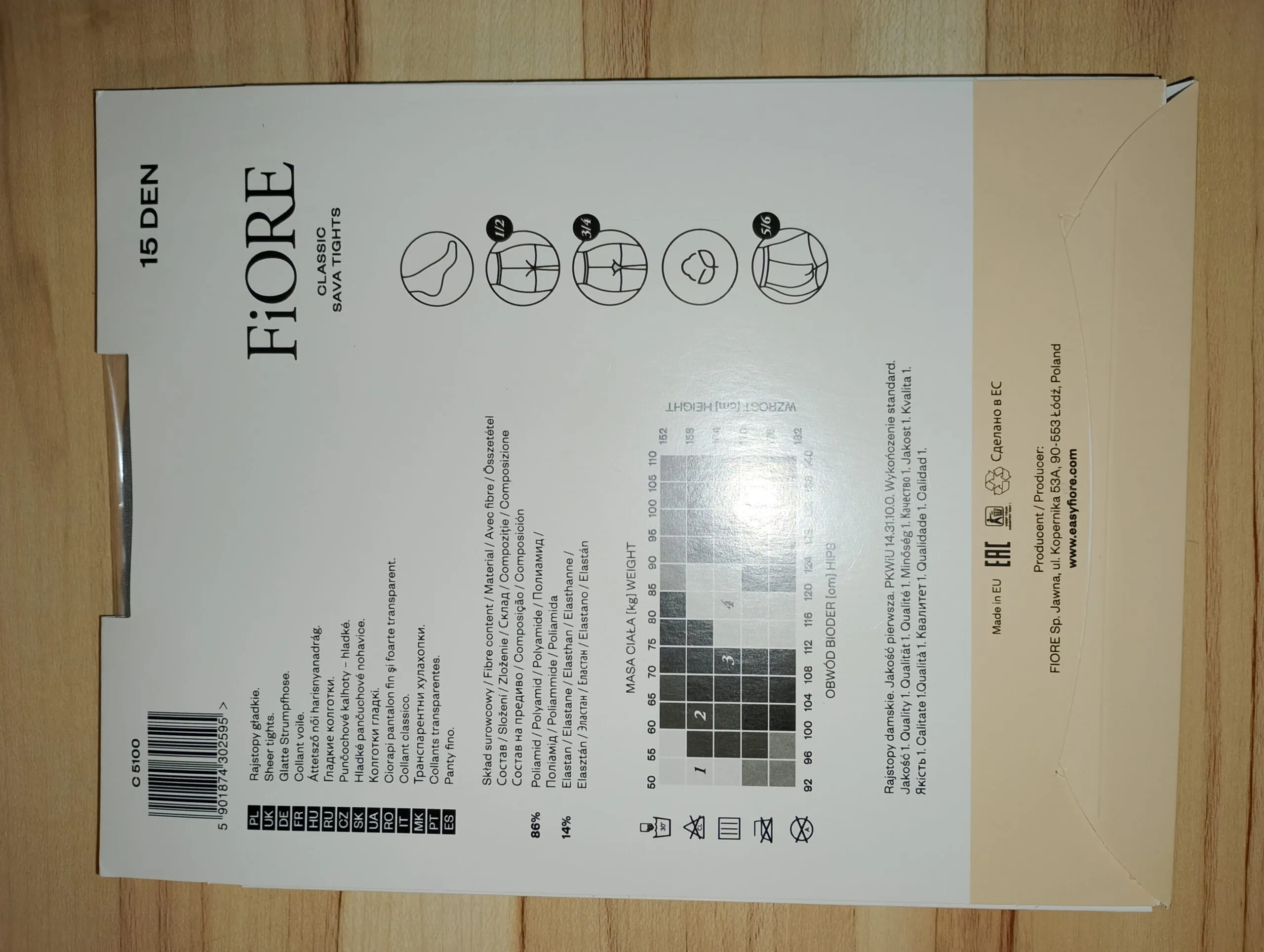 Fiore Sava 15 den gris T4