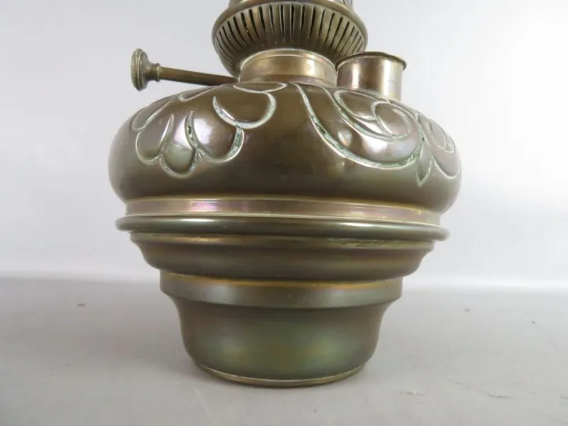 Lampe à huile en cuivre