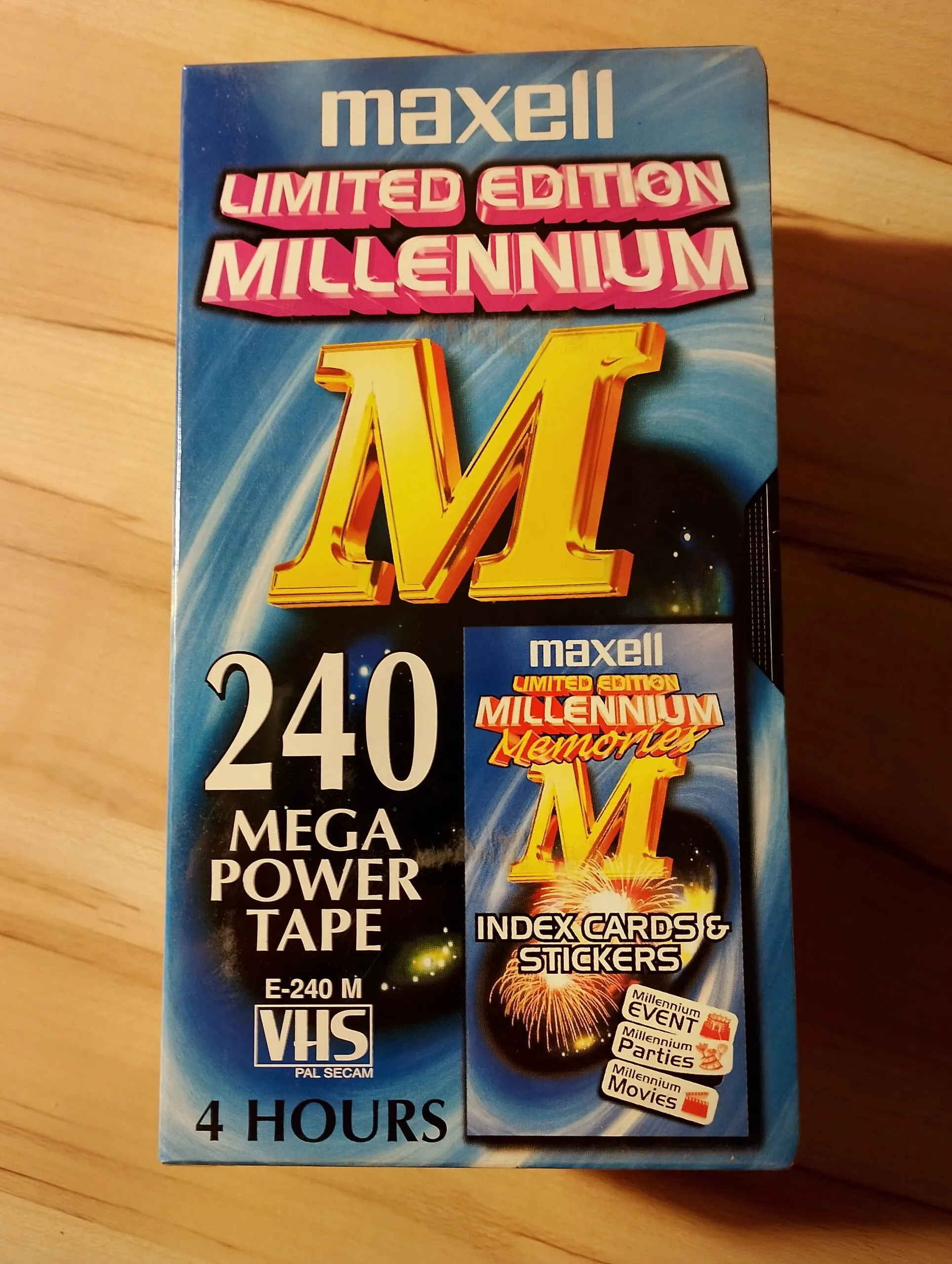 Cassettes Maxell Mega Power 240 – VHS