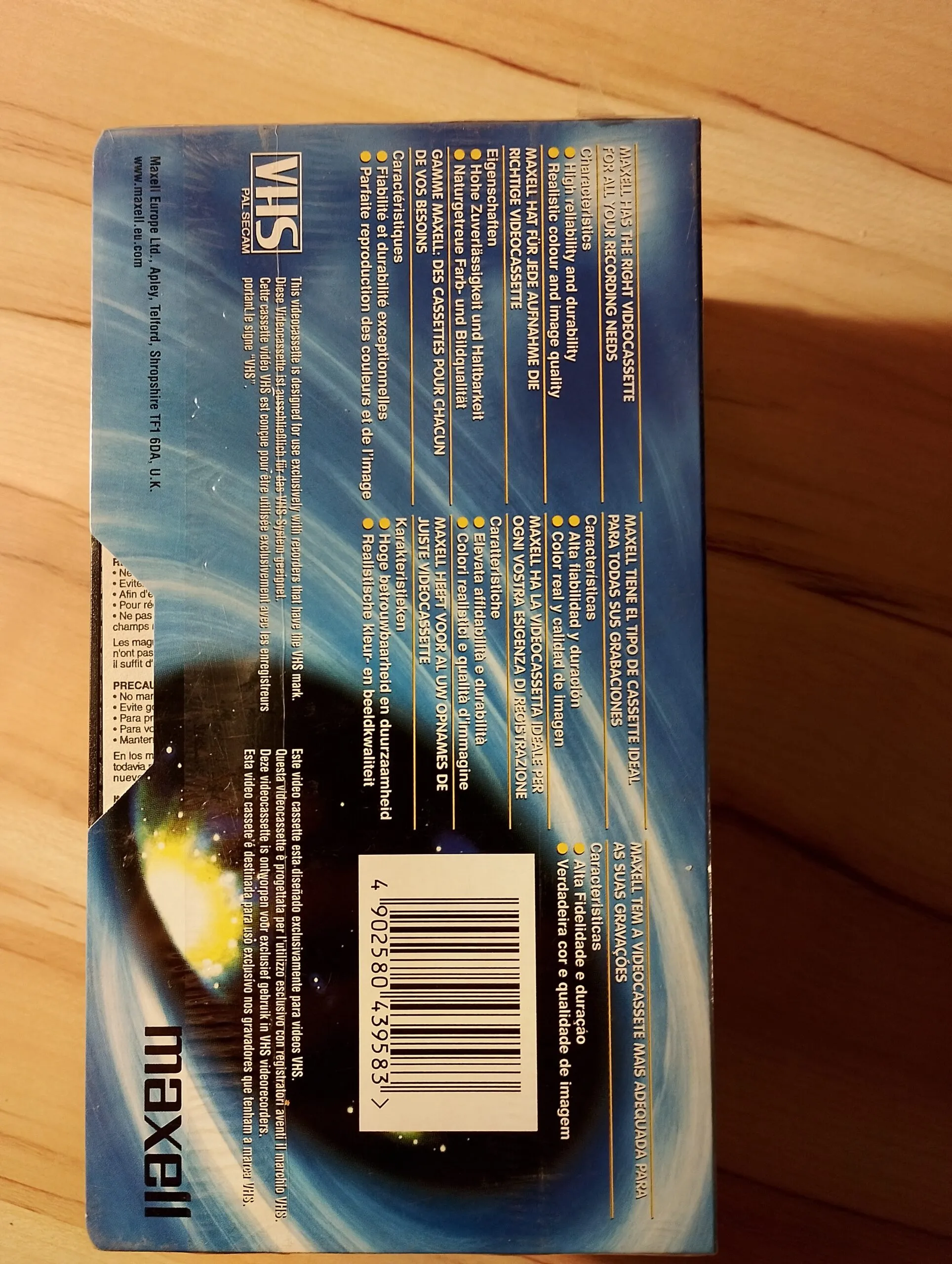 Cassettes Maxell Mega Power 240 – VHS