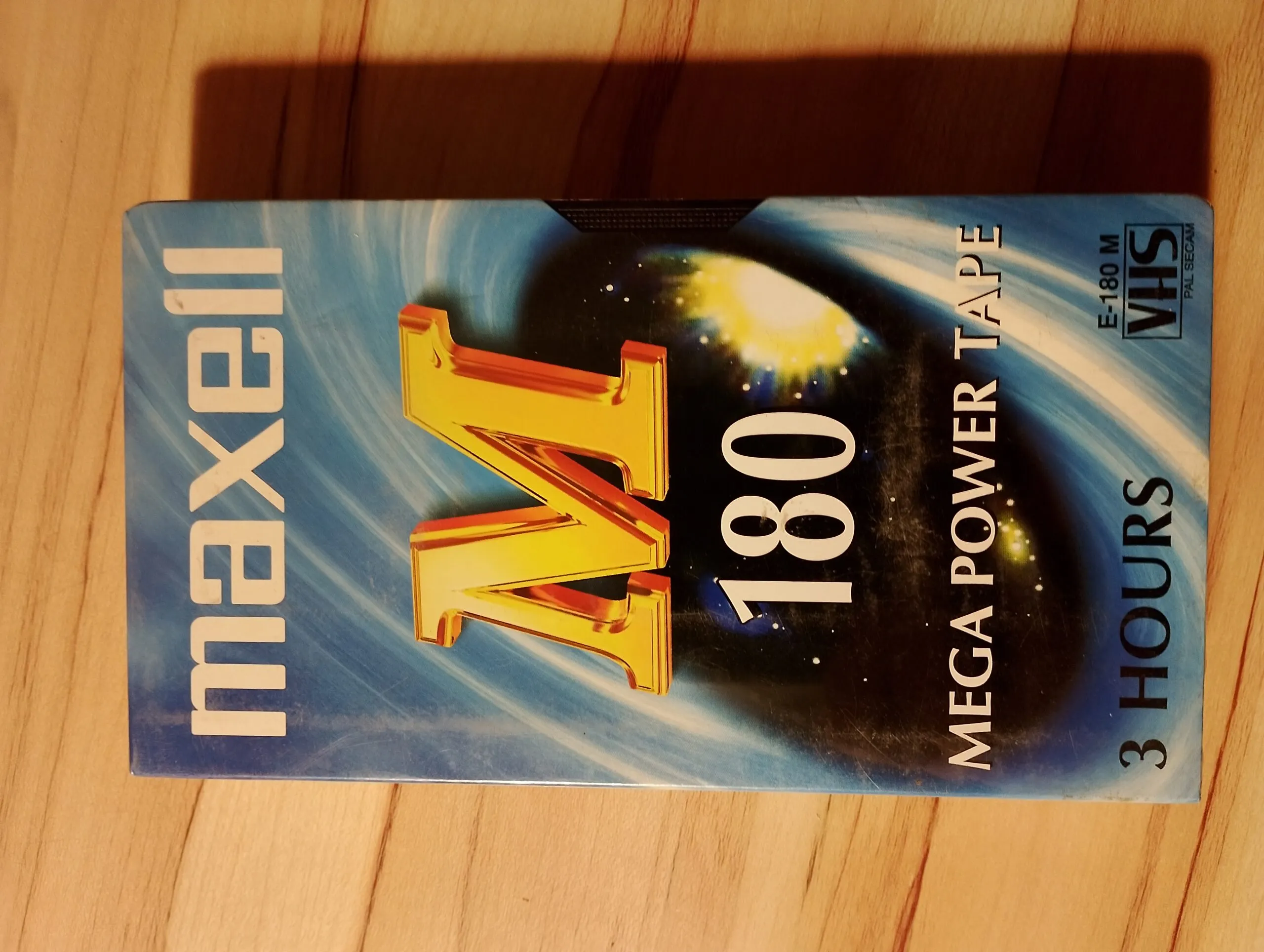 Cassettes Maxell Mega Power 180 – VHS