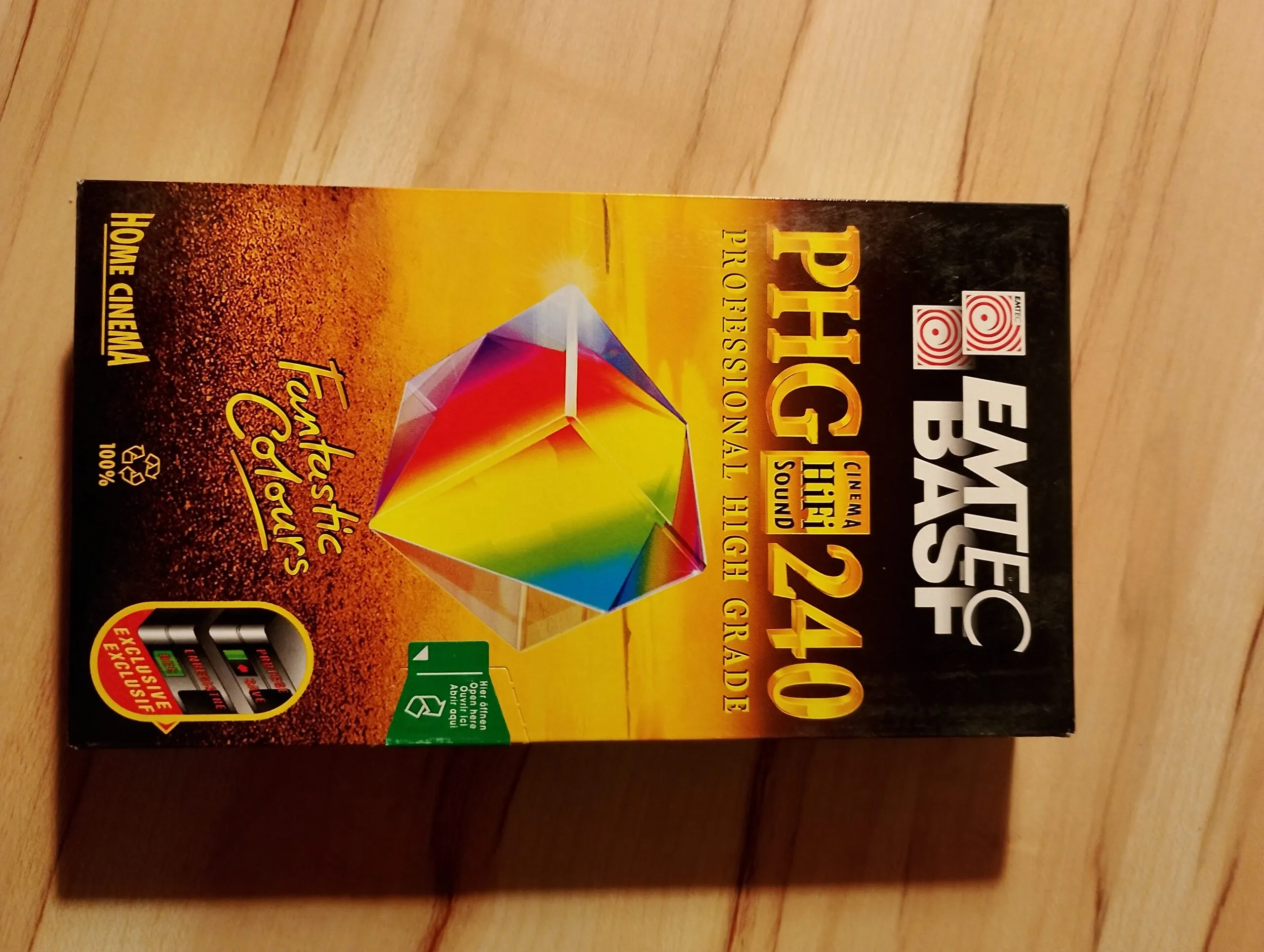 6 cassettes vidéo Basf / Emtec PHG 240 + 1 PHG 180 – VHS