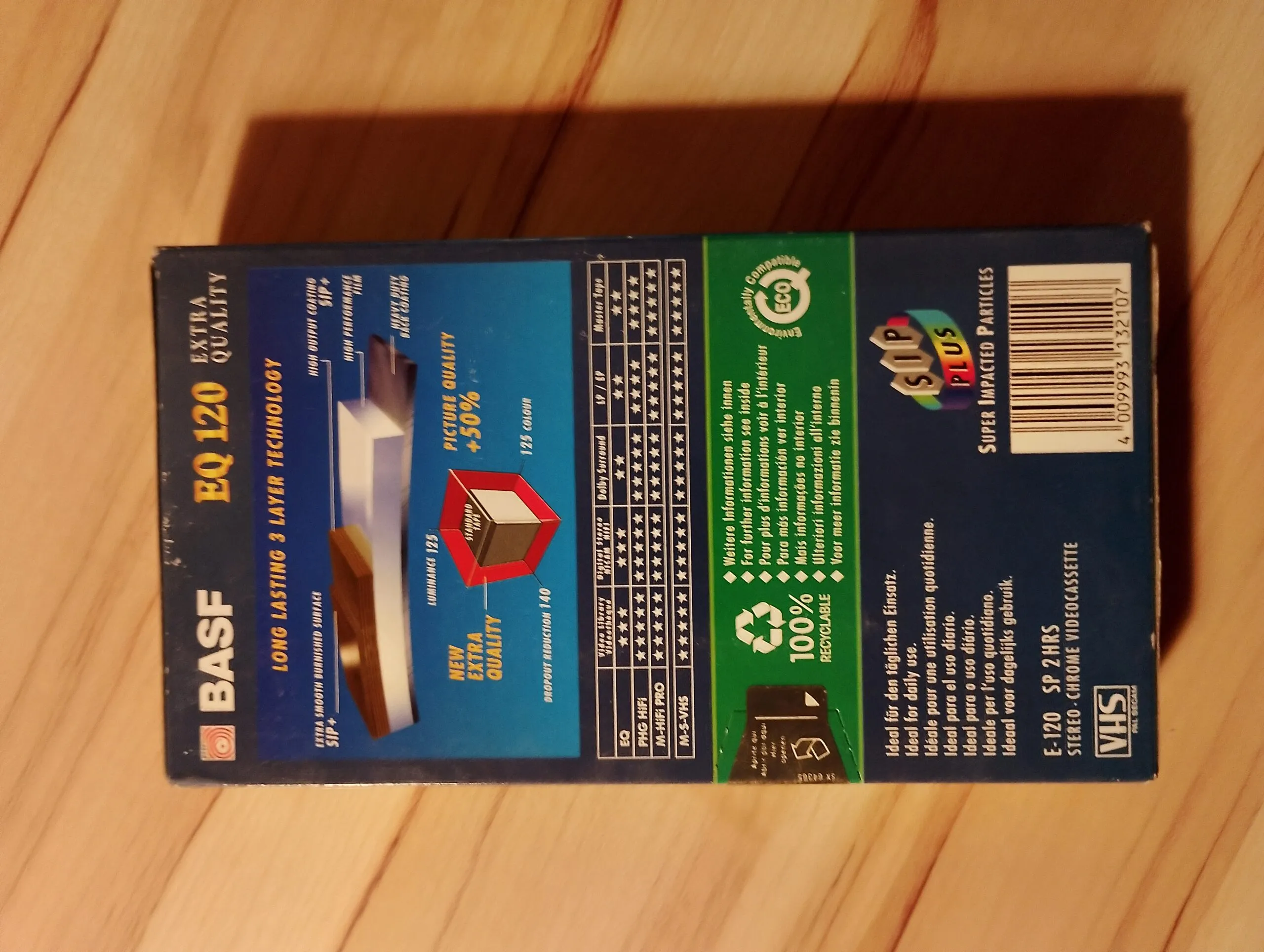 2 cassettes vidéo Basf EQ 120 + 1 Basf EQ 180 – VHS