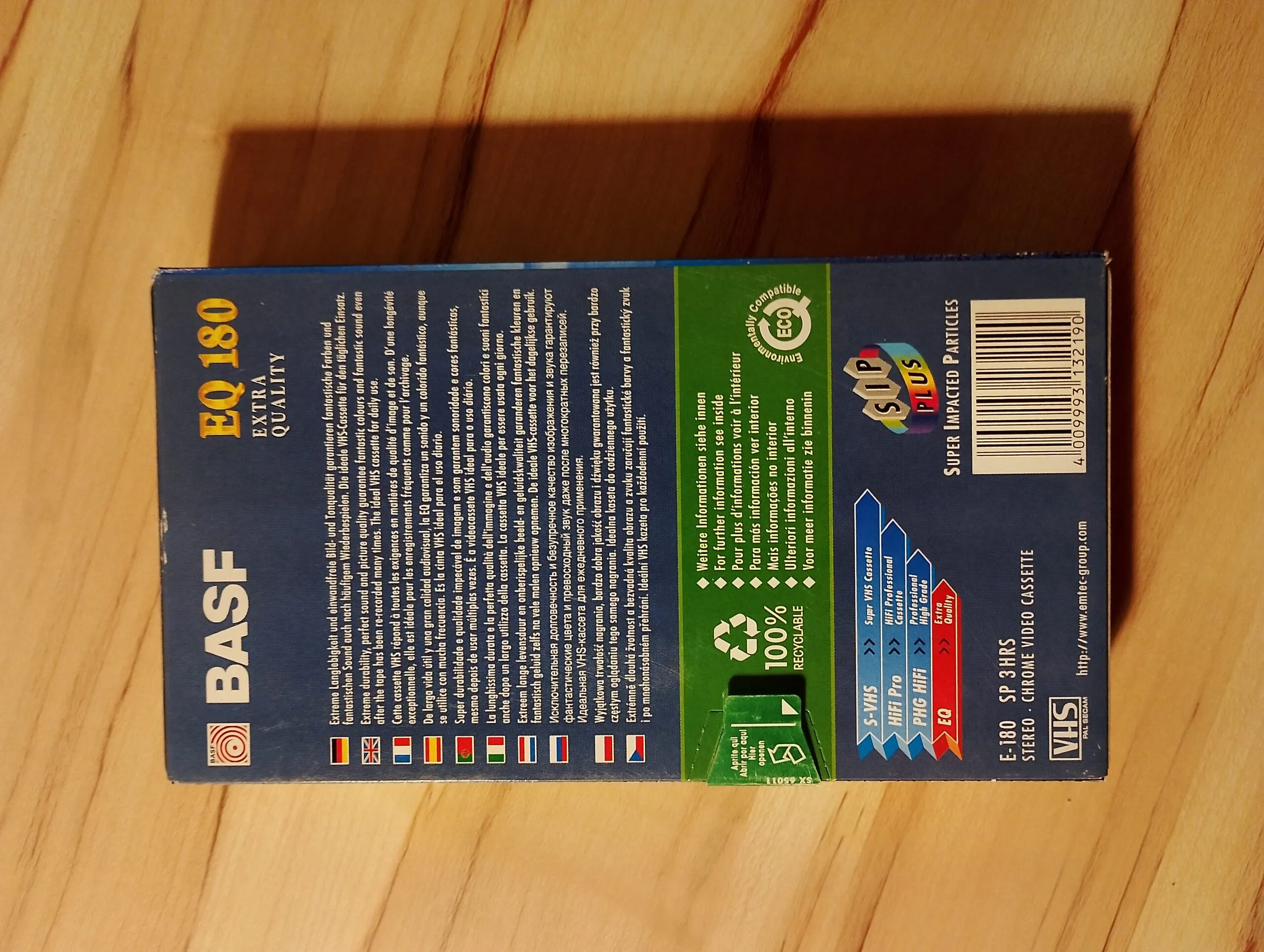 2 cassettes vidéo Basf EQ 120 + 1 Basf EQ 180 – VHS
