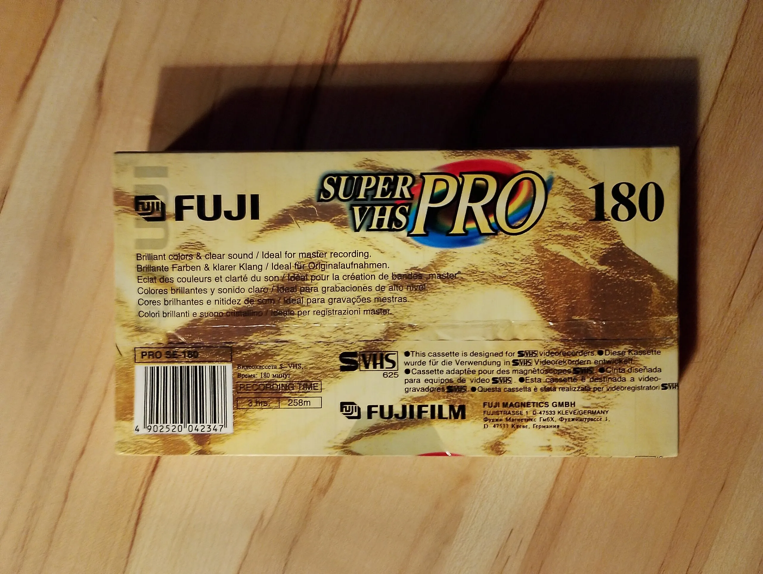 3 cassettes vidéo Fujifilm – VHS